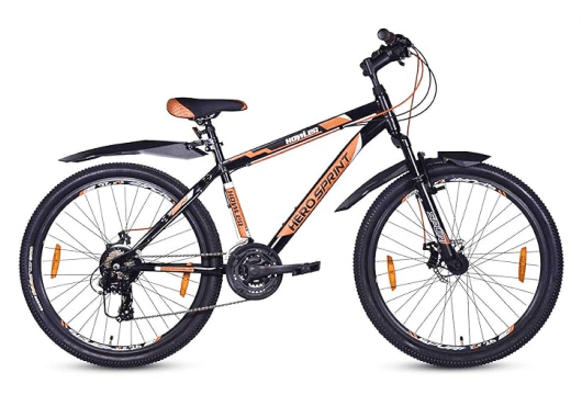 Hero Sprint Howler 27.5t 21 gears cycle on rent