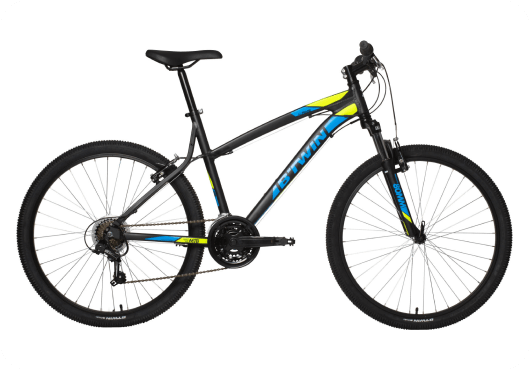 Btwin Rockrider 340 black yellow cycle on rent